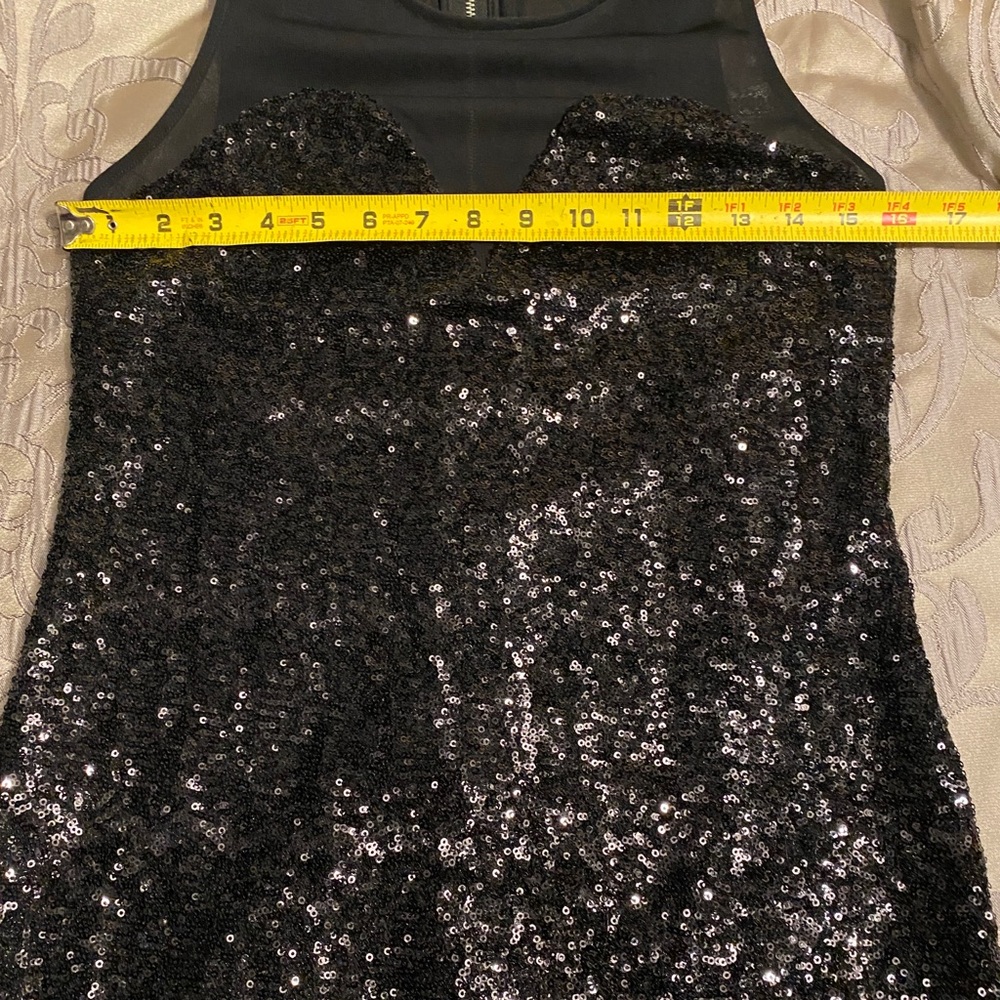 Forever 21 black sequin bodycon mesh dress - Picture 7 of 7